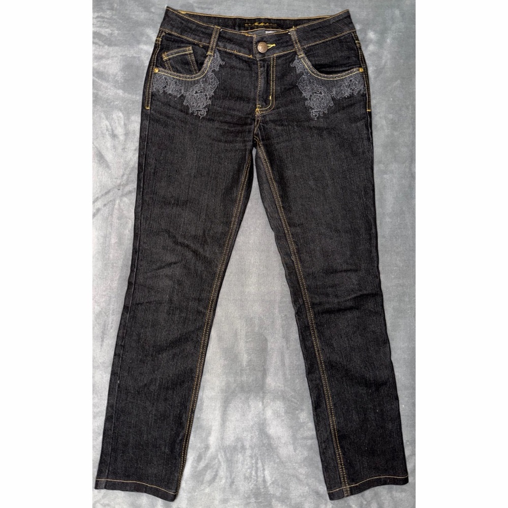 🖤Y2K Southpole Skinny Jeans with Embroidered Pockets